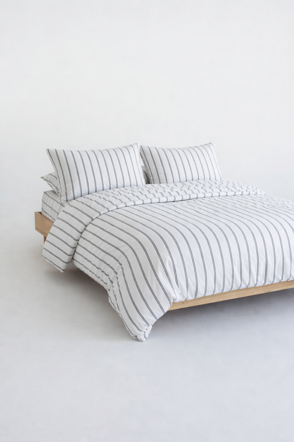 450 TC Cotton Satin Milano Stripes Bedding Set
