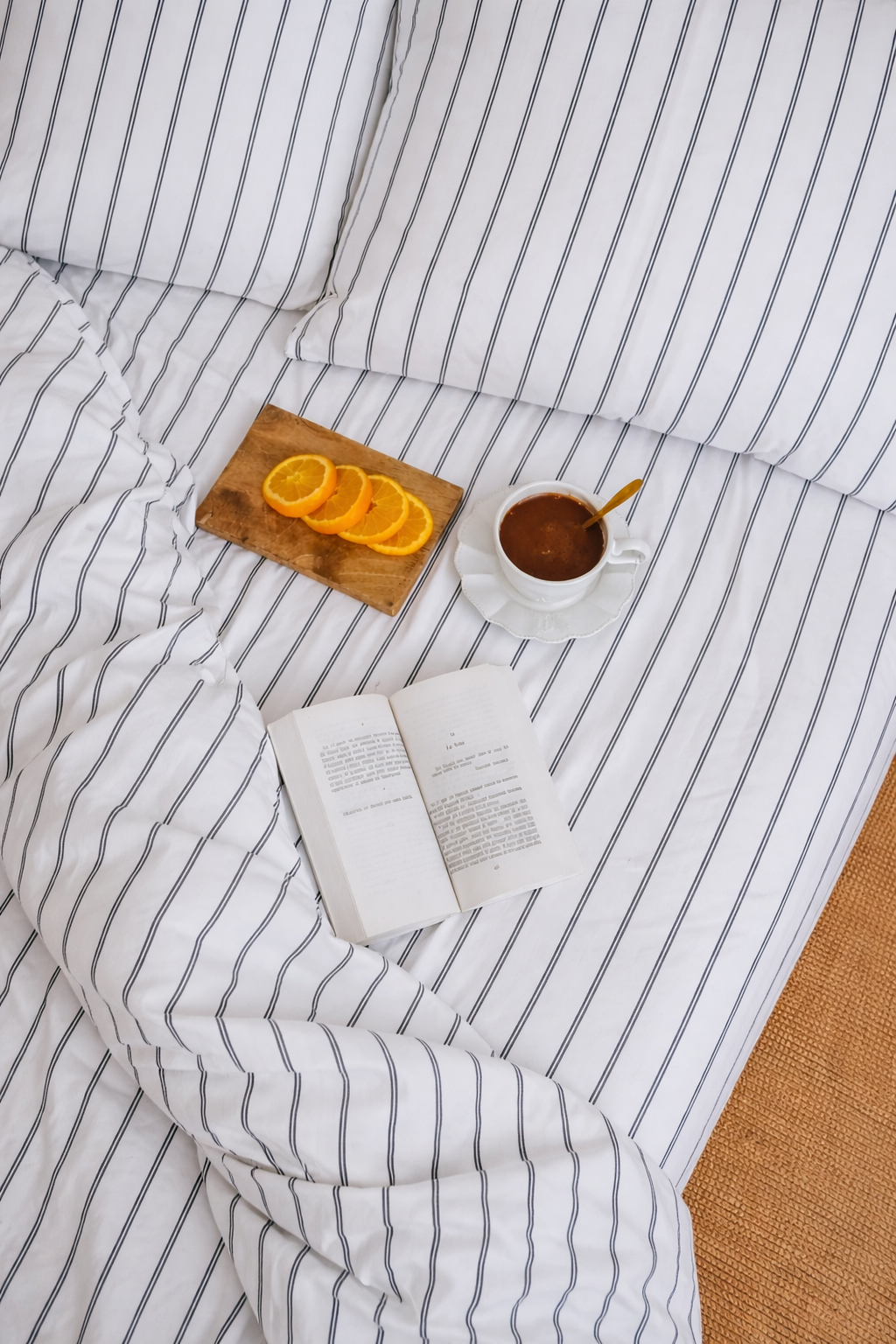 450 TC Cotton Satin Milano Stripes Bedding Set
