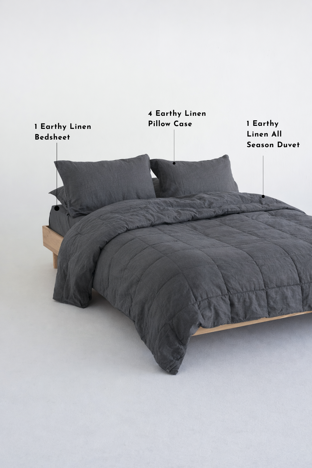Earthy Linen Collection Bedsheet