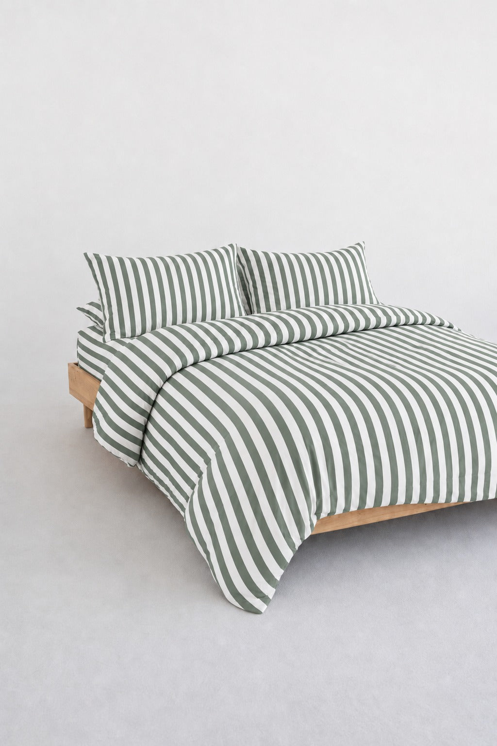 Maison Stripe 300 TC Organic Cotton Percale Duvet Cover